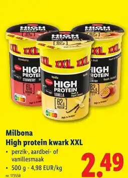 Lidl High protein kwark XXL aanbieding