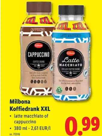 Lidl Koffiedrank XXL aanbieding