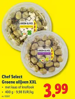 Lidl Groene olijven XXL aanbieding