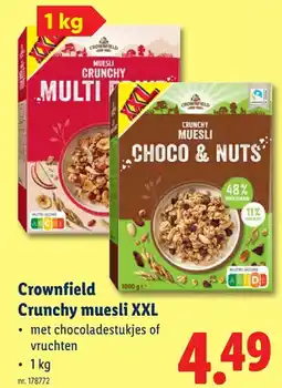 Lidl Crunchy muesli XXL aanbieding