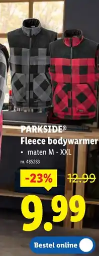 Lidl Fleece bodywarmer aanbieding