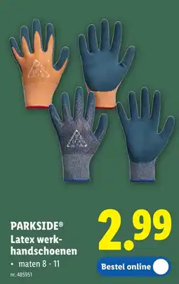 Lidl Latex werkhandschoenen aanbieding