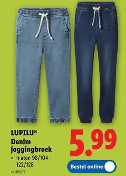 Lidl Denim joggingbroek aanbieding