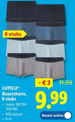 Lidl Boxershorts, 8 stuks aanbieding