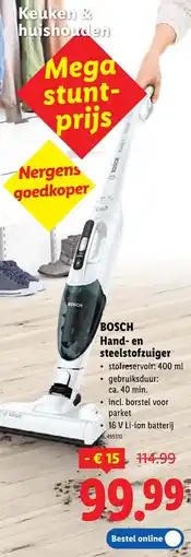 Lidl Hand- en steelstofzuiger aanbieding