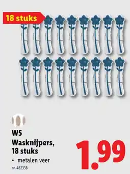 Lidl Wasknijpers, 18 stuks aanbieding