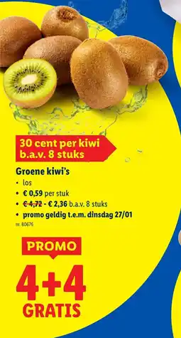 Lidl Groene kiwi's aanbieding