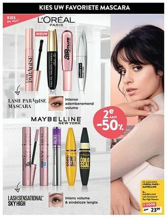 Di Maybelline lash sensational sky high mascara aanbieding