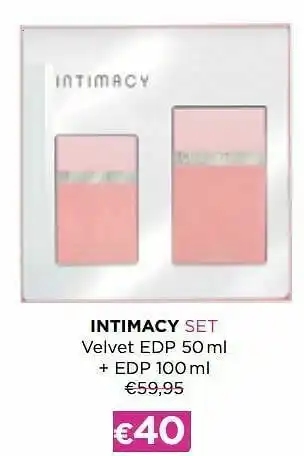 ICI PARIS XL Intimacy set velvet edp + edp aanbieding