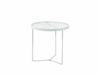 Deba Meubelen Bijzettafel RONDA - Wit Wit aanbieding