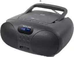 Krëfel Draagbare DAB+ radio met CD-speler - MD-208DB - Zwart aanbieding