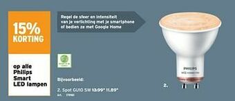 GAMMA Philips smart led lampen spot gu10 aanbieding