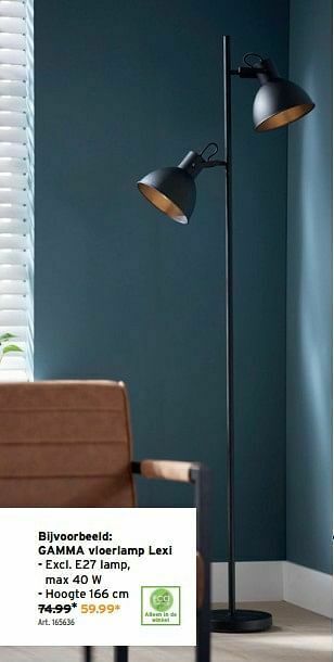 GAMMA Gamma vloerlamp lexi aanbieding