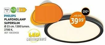 Brico Plafondlamp superslim aanbieding