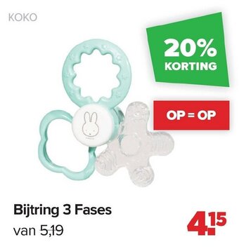Baby-Dump Bijtring 3 Fases aanbieding