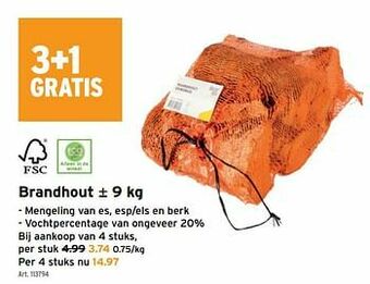 Brandhout