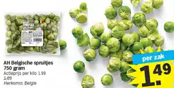 Albert Heijn AH Belgische spruitjes aanbieding