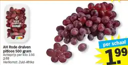 Albert Heijn AH Rode druiven pitloos aanbieding