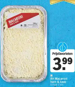 Albert Heijn AH Macaroni ham & kaas aanbieding