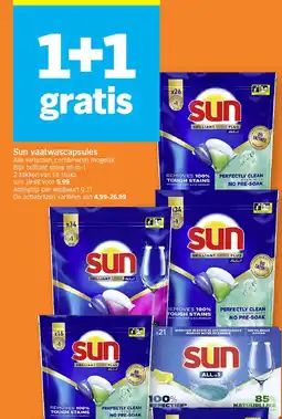 Albert Heijn Sun vaatwascapsules aanbieding