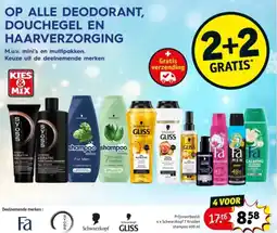 Kruidvat Op alle deodorant, douchegel en haarverzorging aanbieding