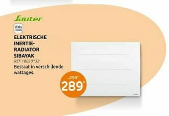 Sauter elektrische inertieradiator sibayak