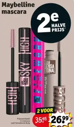 Kruidvat Maybelline mascara aanbieding