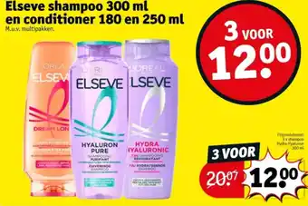 Kruidvat Elseve shampoo en conditioner aanbieding