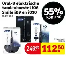 Kruidvat Oral-B elektrische tandenborstel 106 Smile i09 en i010 aanbieding