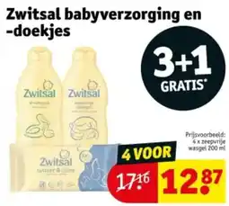 Kruidvat Zwitsal babyverzorging en doekjes aanbieding