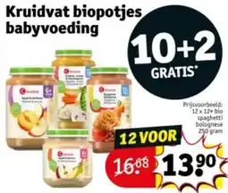 Kruidvat Kruidvat biopotjes babyvoeding aanbieding
