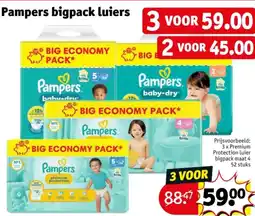 Kruidvat Pampers bigpack luiers aanbieding