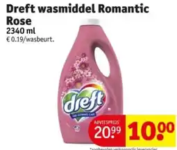 Kruidvat Dreft wasmiddel Romantic rose aanbieding