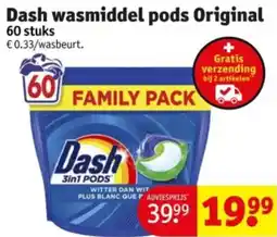 Kruidvat Dash wasmiddel pods Original aanbieding