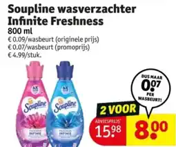 Kruidvat Soupline wasverzachter Infinite Freshness aanbieding