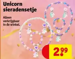 Kruidvat Unicorn sieradensetje aanbieding