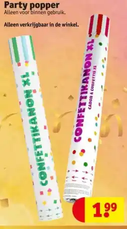 Kruidvat Party popper aanbieding
