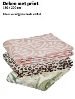 Kruidvat Deken met print aanbieding