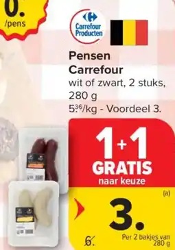 Carrefour Market Pensen Carrefour wit of zwart aanbieding