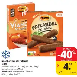 Carrefour Market Mora Snacks voor de friteuse aanbieding