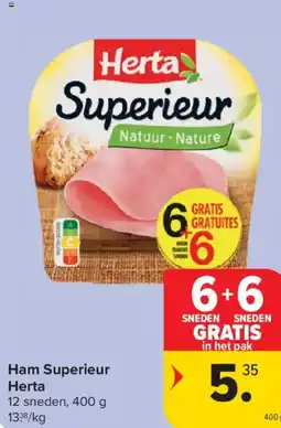 Carrefour Market Herta Ham Superieur aanbieding