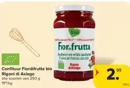 Carrefour Market Rigoni di Asiago Confituur Fiordifrutta bio aanbieding