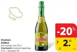 Carrefour Market Kidibul Dranken aanbieding