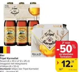 Carrefour Market Tripel Karmeliet bier aanbieding