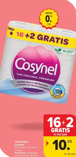 Carrefour Market Cosynel Toiletpapier aanbieding