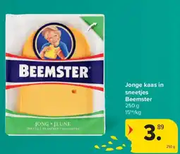 Carrefour Market Beemster Jonge kaas in sneetjes aanbieding
