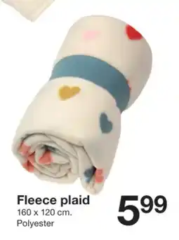 Zeeman Fleece plaid aanbieding