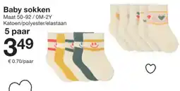 Zeeman Baby sokken aanbieding