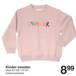 Zeeman Kinder sweater aanbieding