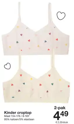 Zeeman Kinder croptop aanbieding